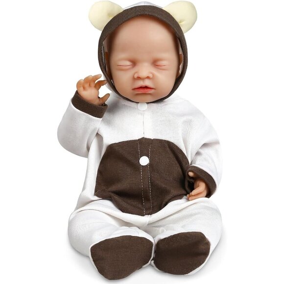 Other - ❤️ 18 inch Baby Girl  Doll Full Body Silicone Eye Closed